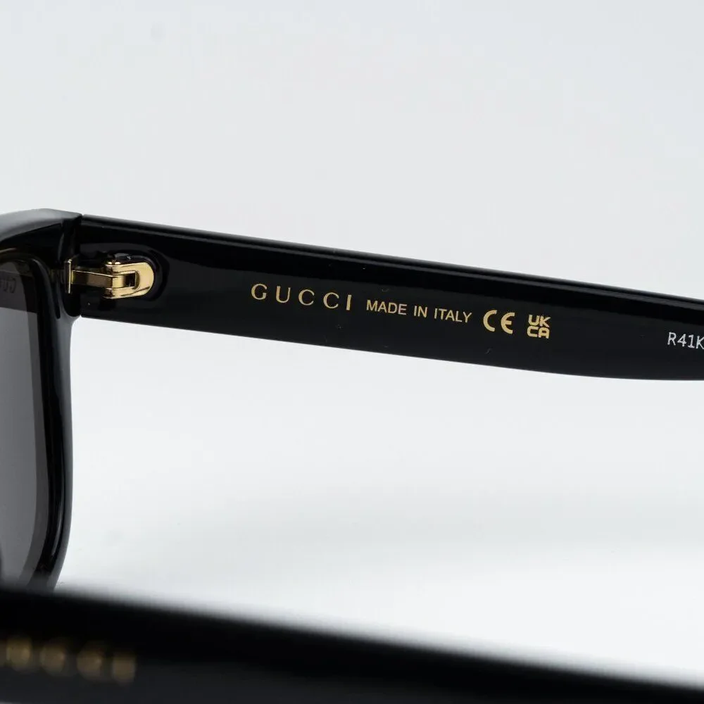 Gucci Men Sunglasses Black Square GG1583S 001 NEW AUTHENTIC